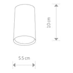 Nowodvorski Lampa downlights natynkowa EYE S 10W only LED 50/60Hz - Stal lakierowana - Biały 5255