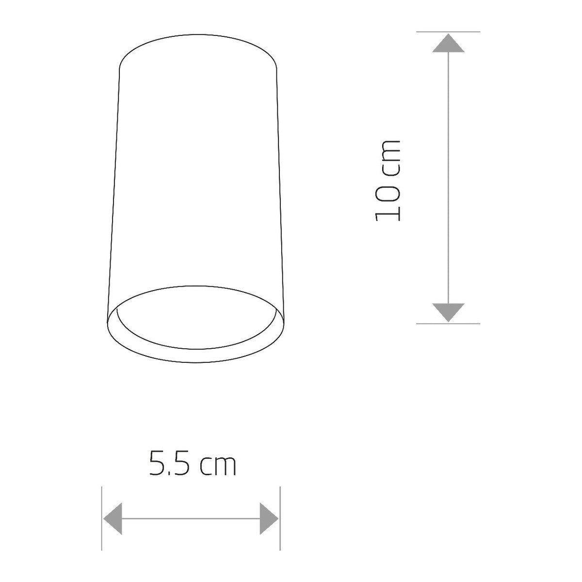 Nowodvorski Lampa downlights natynkowa EYE S 10W only LED 50/60Hz - Stal lakierowana - Biały 5255