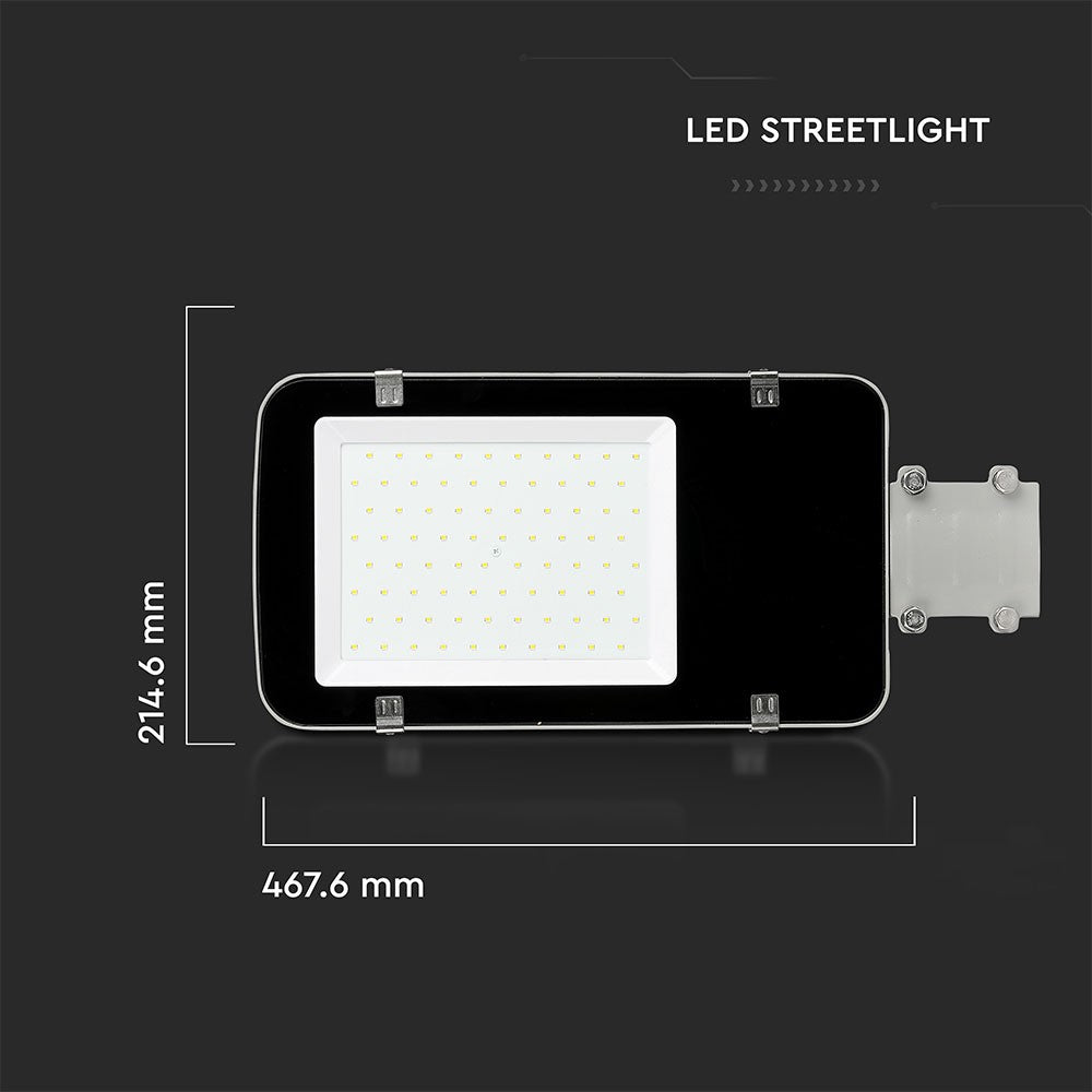50W Lampa uliczna LED / Chip SAMSUNG / Barwa:6400K / Obudowa: Szara