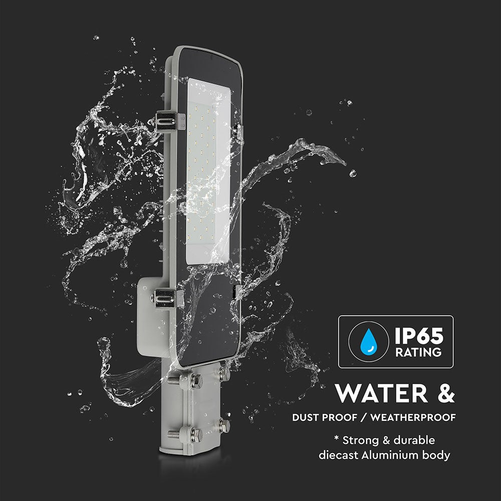 50W Lampa uliczna LED / Chip SAMSUNG / Barwa:6400K / Obudowa: Szara