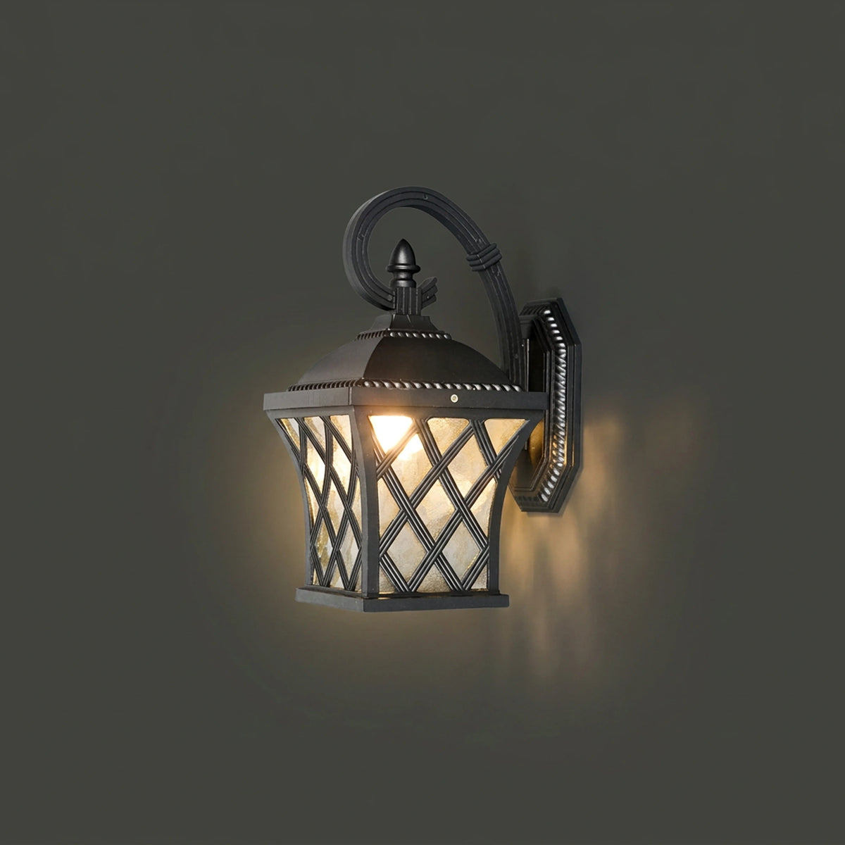 Nowodvorski Lampa ścienna natynkowa TAY 25W only LED 50/60Hz IP23 - Aluminium lakierowane - Czarny 5292 - lampa włączona