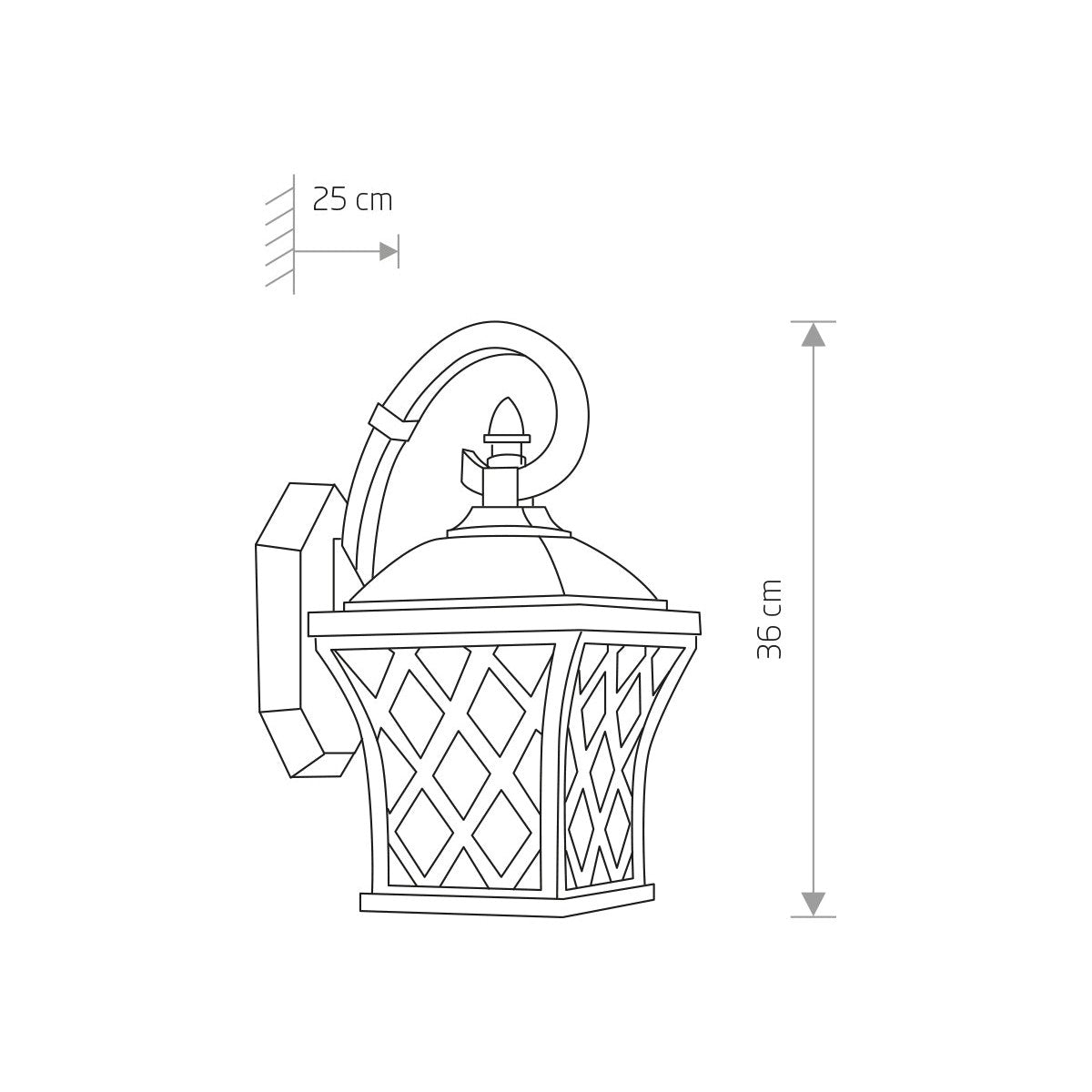 Nowodvorski Lampa ścienna natynkowa TAY 25W only LED 50/60Hz IP23 - Aluminium lakierowane - Czarny 5292
