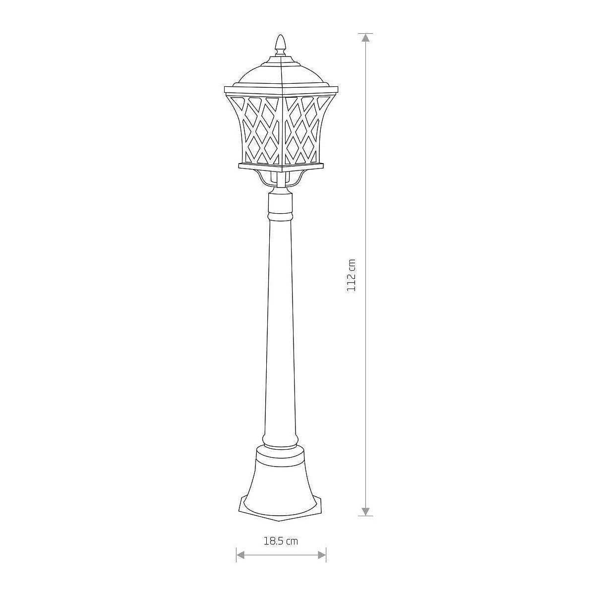 Nowodvorski Lampa stojąca TAY 25W only LED 50/60Hz IP23 - Aluminium lakierowane - Czarny 5294
