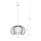 Nowodvorski Lampa wisząca MERSEY 25W only LED 50/60Hz - Stal lakierowana - Czarny 5296