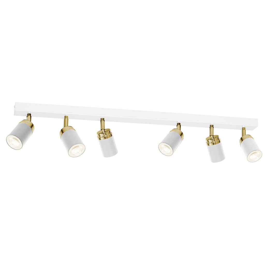 spot Reno white/gold 6xGU10