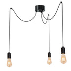 żyrandol Spindel black 3xE27