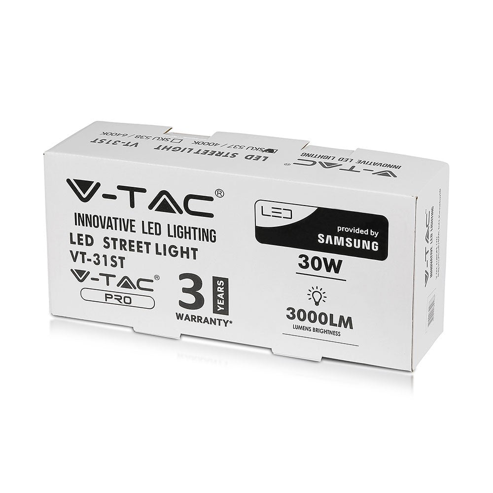 30W Lampa uliczna LED / Chip SAMSUNG / Barwa:4000K / 3 LATA GWARANCJI