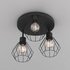 plafon Parkla basket black 3xE27