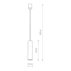 Nowodvorski Lampa wisząca EYE M 10W only LED 50/60Hz - Stal lakierowana - Biały 5397
