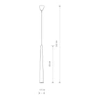 Nowodvorski Lampa wisząca QUEBECK 1x35W 50/60Hz - Aluminium lakierowane - Czarny 5405