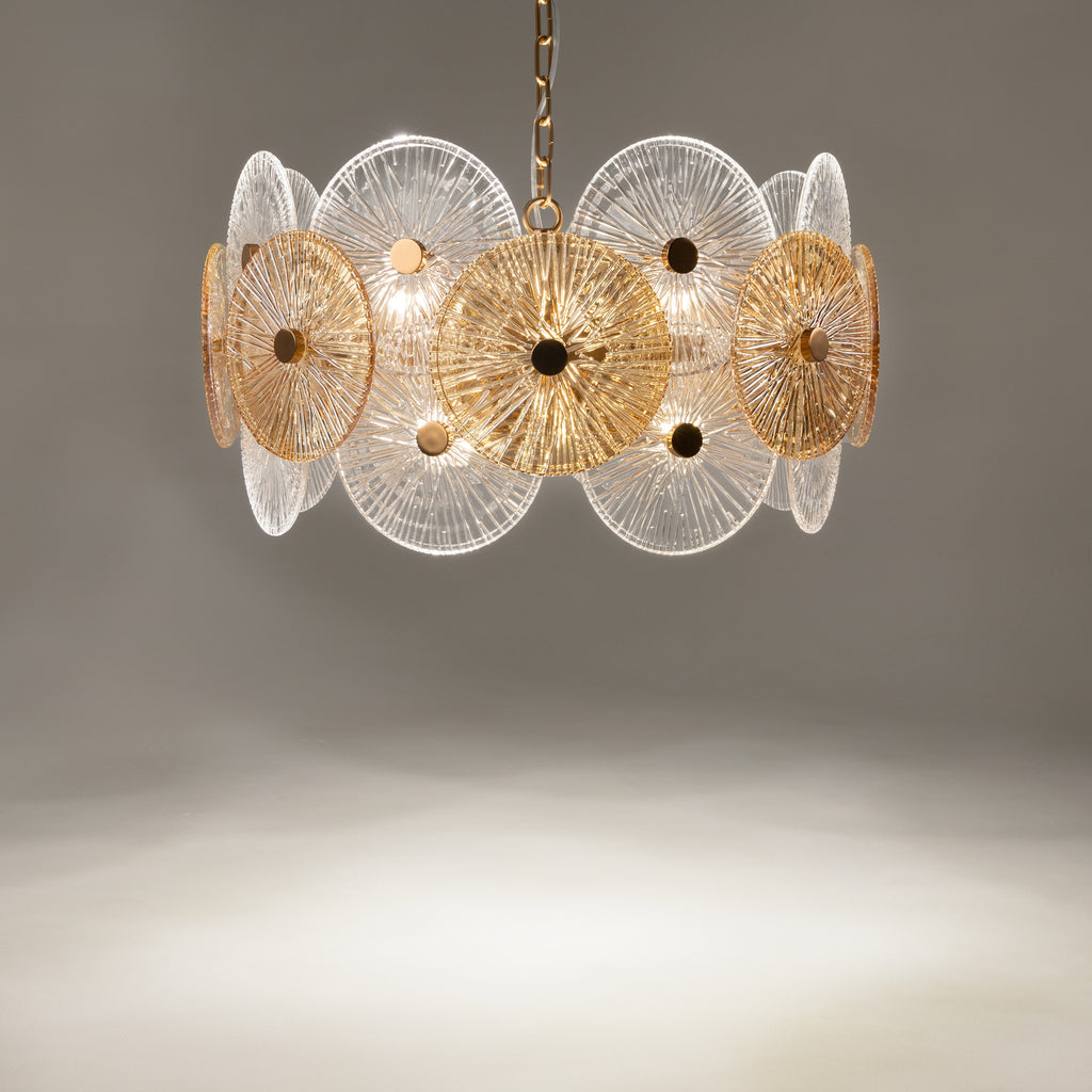 Maytoni Lampa wisząca Aster - Metal - Brąz MOD007PL-08G