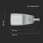 160W Lampa uliczna LED (CLASS II,TYPE III-M LENS) / Chip SAMSUNG / Barwa:4000K