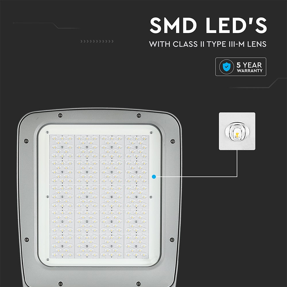 200W Lampa uliczna LED (CLASS II,TYPE III-M LENS) / Chip SAMSUNG / Barwa:4000K