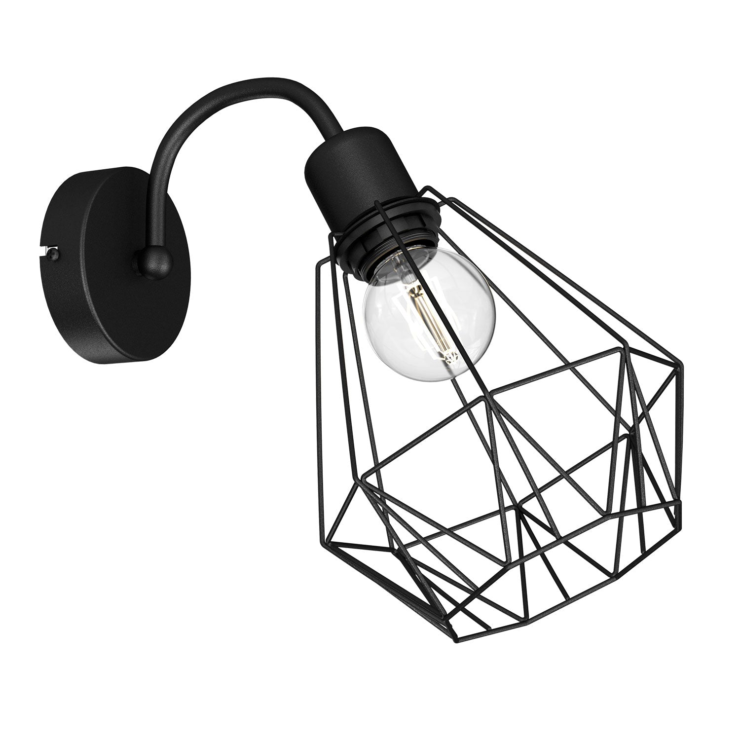 kinkiet Bergen black 1xE27