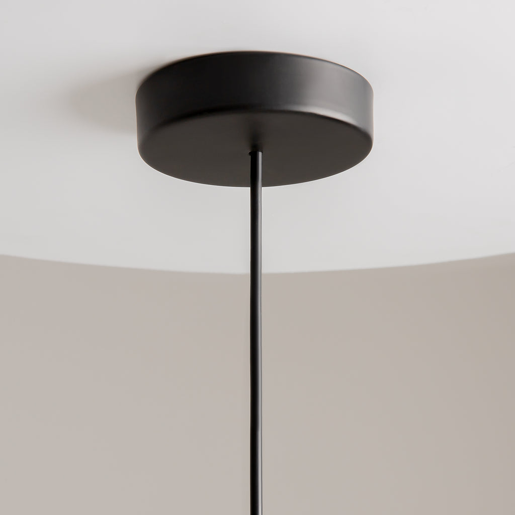 Maytoni Lampa wisząca Kyoto - Metal + marmur - Czarny MOD178PL-01B