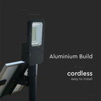 50W Solarna lampa uliczna / Barwa:4000K / Obudowa: Czarna