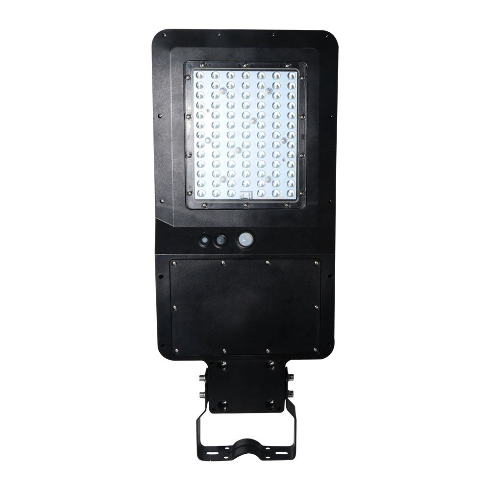 40W Lampa uliczna solarna z czujnikiem ruchu / Barwa:4000K / Obudowa: Czarna / Wydajność: 120lm/W