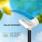 20W Solarna lampa parkowa z czujnikiem ruchu / Obudowa: Biała / Barwa:4000K