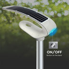 20W Solarna lampa parkowa z czujnikiem ruchu / Obudowa: Biała / Barwa:4000K