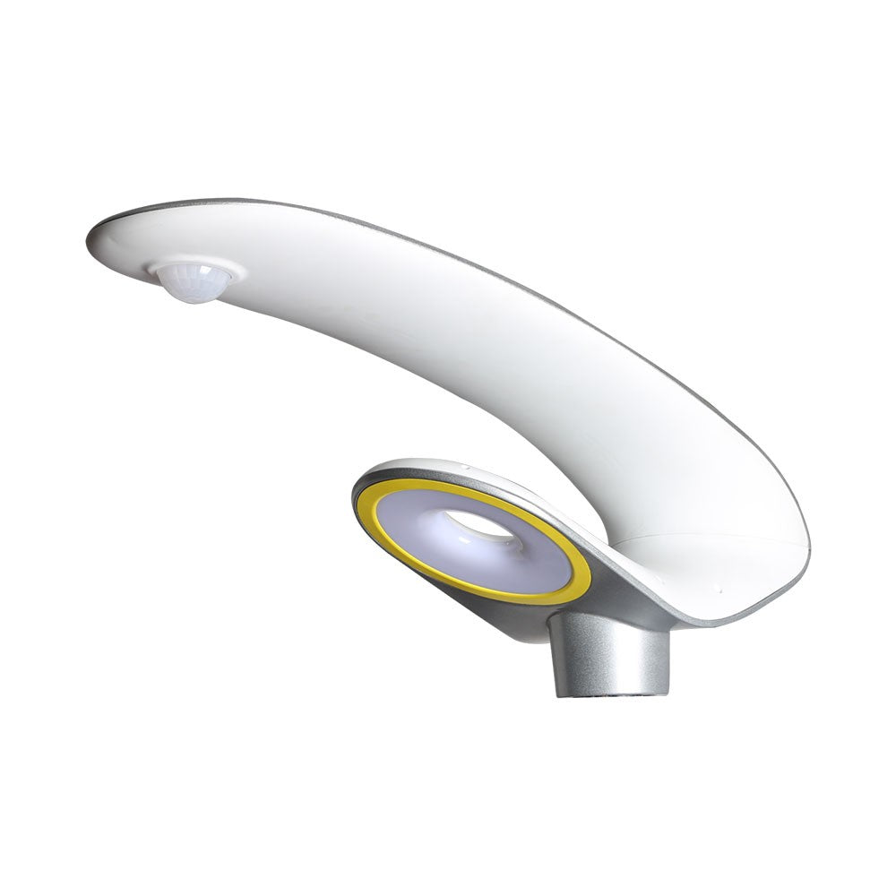 20W Solarna lampa parkowa z czujnikiem ruchu / Obudowa: Biała / Barwa:6400K