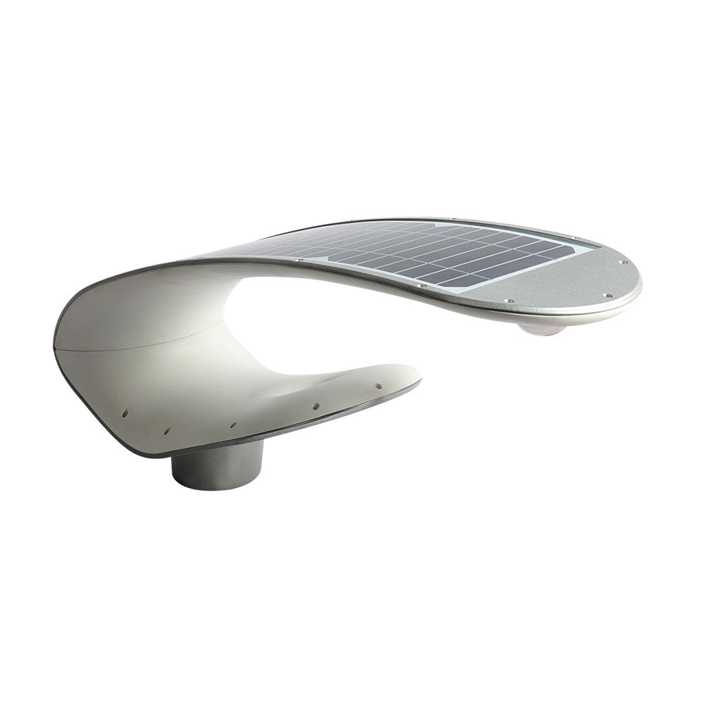 20W Solarna lampa parkowa z czujnikiem ruchu / Obudowa: Biała / Barwa:6400K
