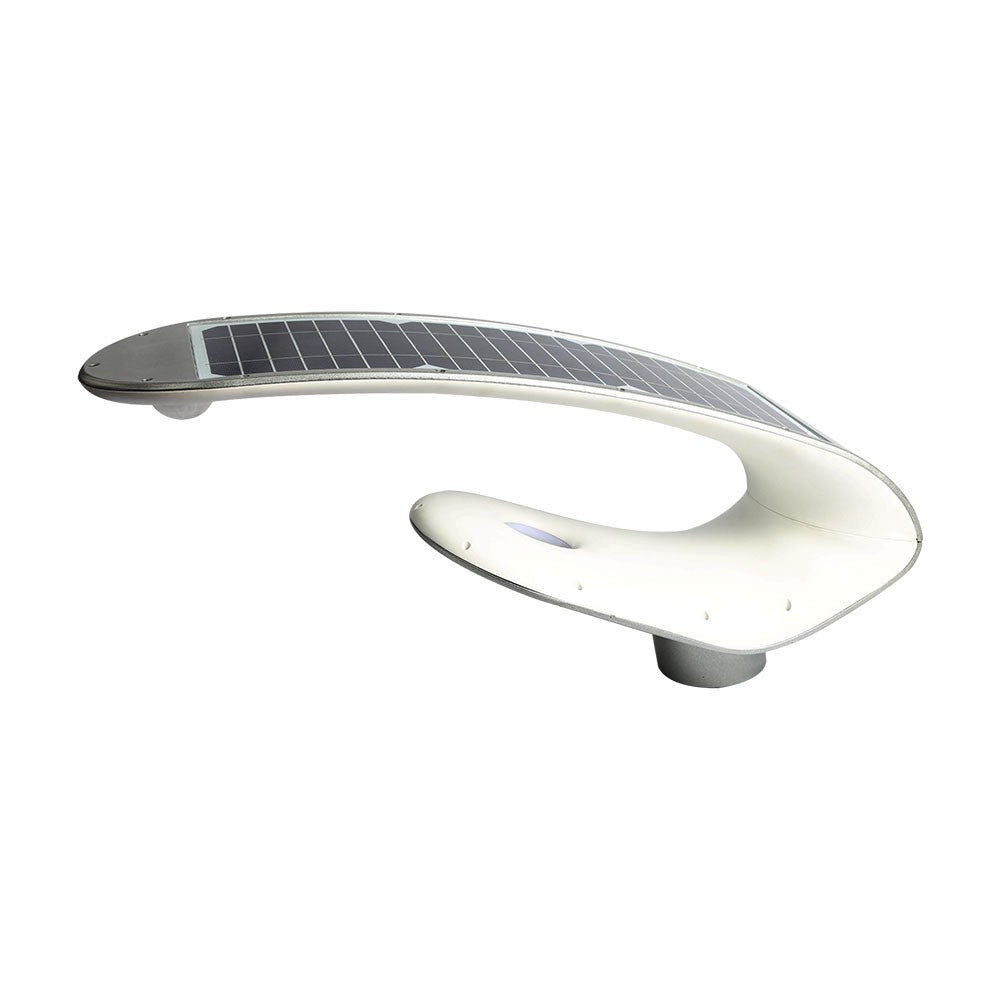 20W Solarna lampa parkowa z czujnikiem ruchu / Obudowa: Biała / Barwa:4000K