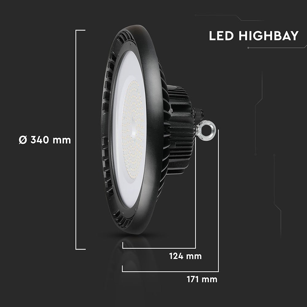 150W Oprawa Highbay LED ( Zasilacz MEANWELL ) / Chip SAMSUNG / Barwa:6400K / Kąt 120' / 5 Lat gwarancji