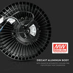 150W Oprawa Highbay LED ( Zasilacz MEANWELL ) / Chip SAMSUNG / Barwa:6400K / Kąt 120' / 5 Lat gwarancji