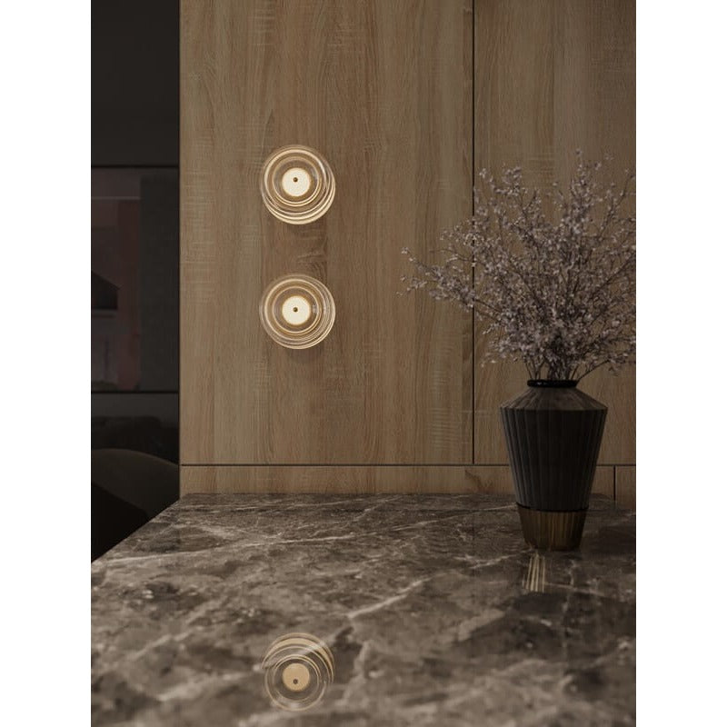 Maxlight Kinkiet Lipari - Aluminium + akryl - Złoty szczotkowany W0358