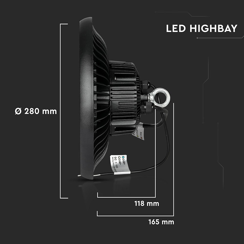 100W Oprawa Highbay LED ( Zasilacz MEANWELL ) / Chip SAMSUNG / Barwa:6400K / Kąt 120' / 5 Lat gwarancji