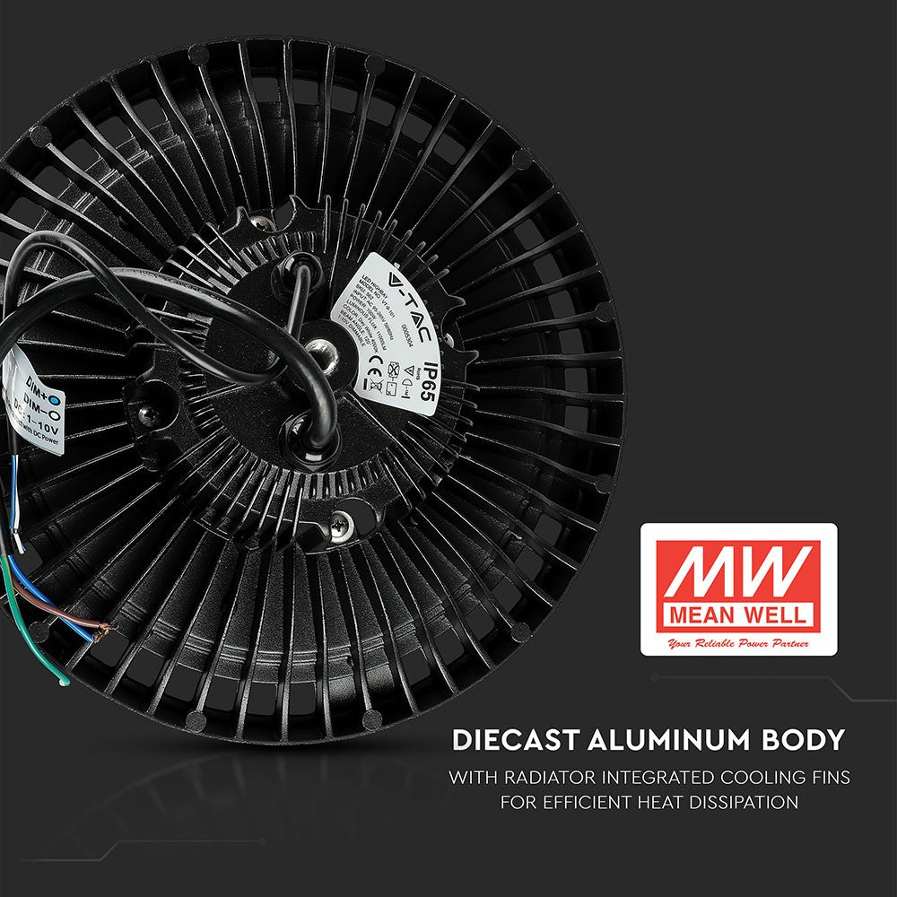 100W Oprawa Highbay LED ( Zasilacz MEANWELL ) / Chip SAMSUNG / Barwa:6400K / Kąt 120' / 5 Lat gwarancji
