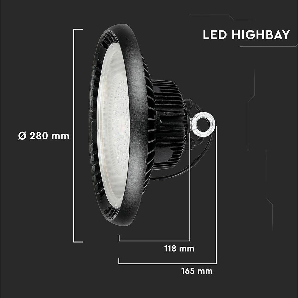 100W Oprawa Highbay LED ( Zasilacz MEANWELL ) / Chip SAMSUNG / Barwa:6400K / Kąt 90' / 5 Lat gwarancji