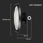 100W Oprawa Highbay LED ( Zasilacz MEANWELL ) / Chip SAMSUNG / Barwa:6400K / Kąt 90' / 5 Lat gwarancji