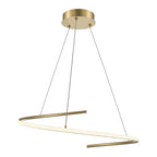 Maytoni Lampa wisząca Curve - Aluminium - Mosiądz MOD242PL-L33BSK
