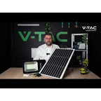 50W Solarna lampa uliczna / Barwa:4000K / Obudowa: Czarna