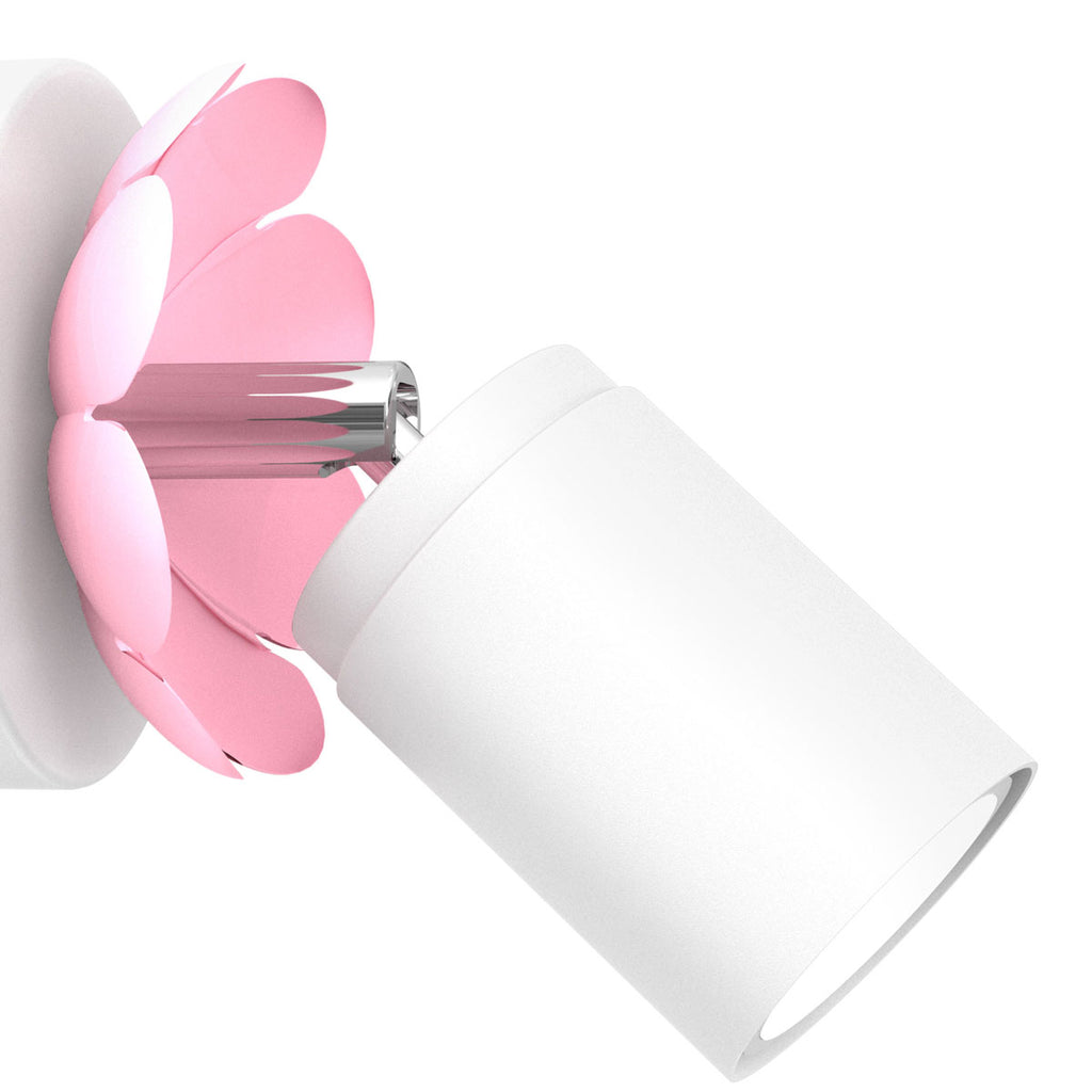 spot Flower white/pink 1xGU10