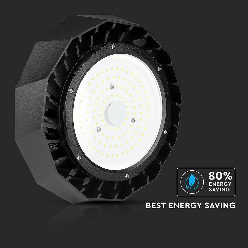 100W Oprawa Highbay LED ( Zasilacz SAMSUNG ) / Barwa:6400K / Obudowa: Czarna / Wydajność: 120lm/w