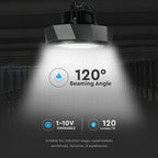 100W Oprawa Highbay LED ( Zasilacz SAMSUNG ) / Barwa:6400K / Obudowa: Czarna / Wydajność: 120lm/w