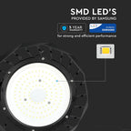 100W Oprawa Highbay LED ( Zasilacz SAMSUNG ) / Barwa:6400K / Obudowa: Czarna / Wydajność: 120lm/w
