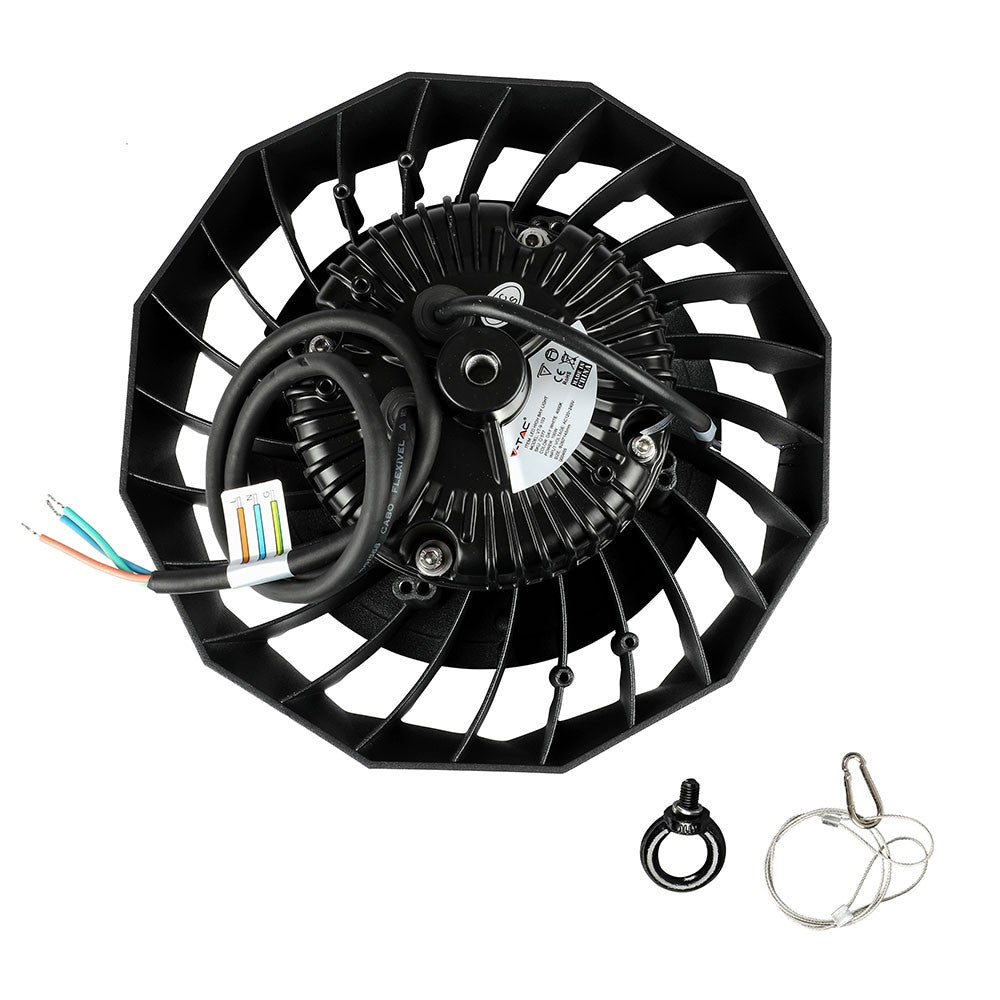 100W Oprawa Highbay LED ( Zasilacz SAMSUNG ) / Barwa:4000K / Obudowa: Czarna / Wydajność: 120lm/w