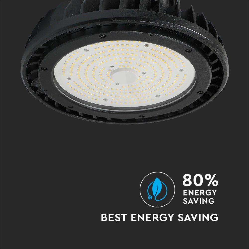 200W Oprawa Highbay LED / Zasilacz: MEANWELL / Chip SAMSUNG / Barwa:6400K / Obudowa: Czarna / Skuteczność: 140lm/W