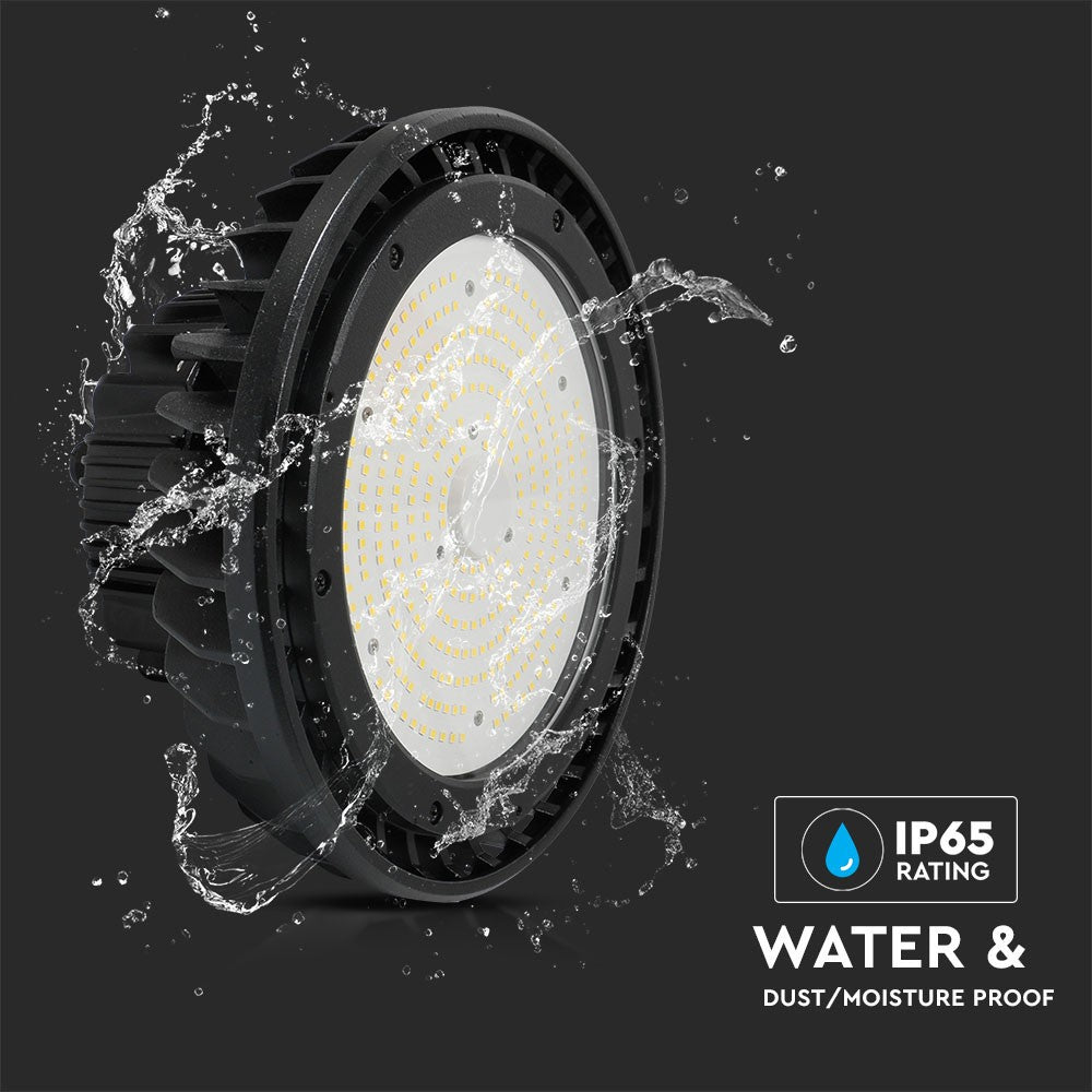 200W Oprawa Highbay LED / Zasilacz: MEANWELL / Chip SAMSUNG / Barwa:4000K / Obudowa: Czarna / Skuteczność: 140lm/W