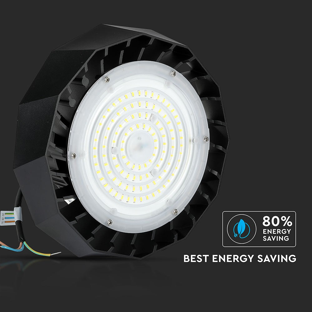 100W Oprawa Highbay LED ( Zasilacz SAMSUNG ) / Barwa:4000K / Obudowa: Czarna / Wydajność: 120lm/w / Kąt 90'