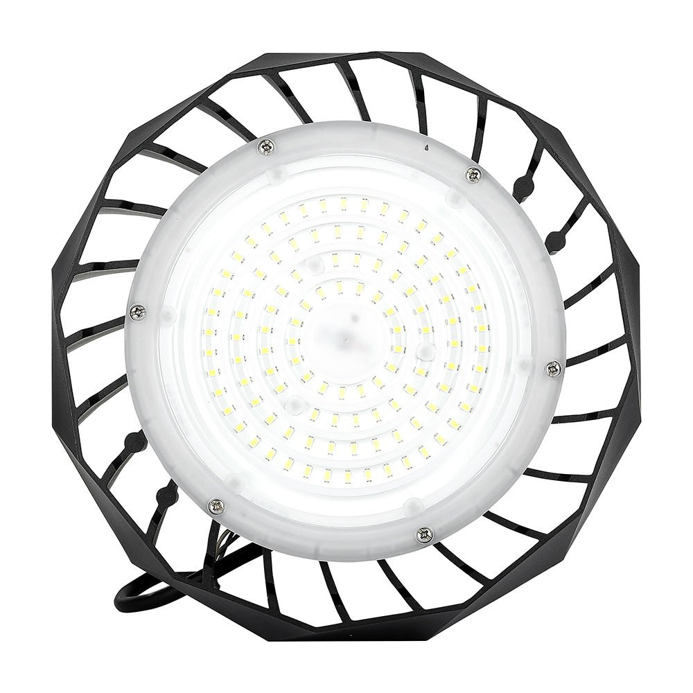 100W Oprawa Highbay LED ( Zasilacz SAMSUNG ) / Barwa:6000K / Obudowa: Czarna / Wydajność: 120lm/w / Kąt 90'