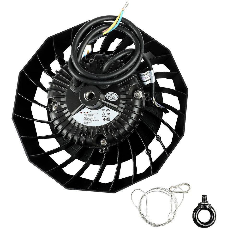 100W Oprawa Highbay LED ( Zasilacz SAMSUNG ) / Barwa:4000K / Obudowa: Czarna / Wydajność: 120lm/w / Kąt 90'