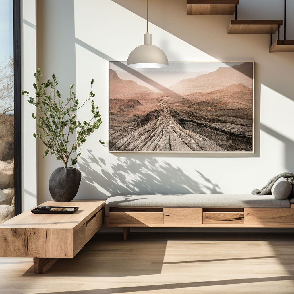 żyrandol Handa beige 1xE27