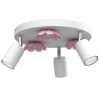 spot Flower white/pink 3xGU10