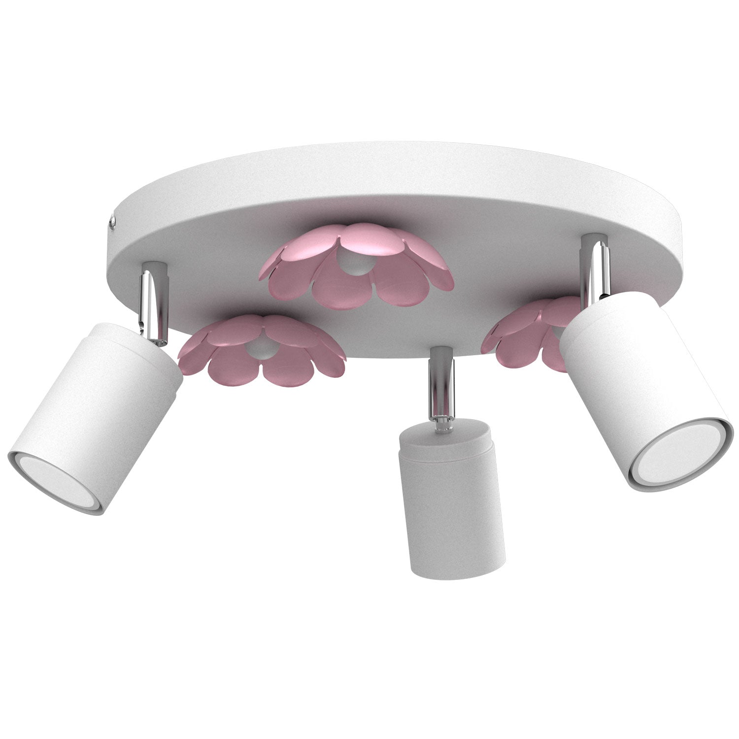 spot Flower white/pink 3xGU10