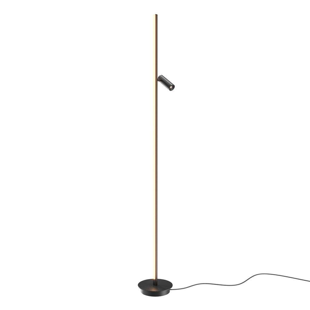 Maytoni Lampa podłogowa Thin - Aluminium - Czarny MOD395FL-L28B3K