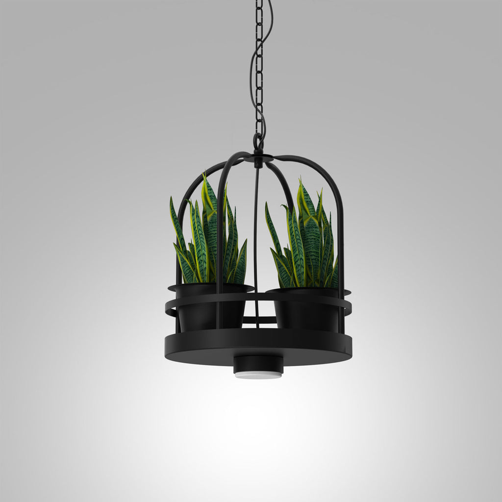 żyrandol Zona round dia 300 black, 1xGX53